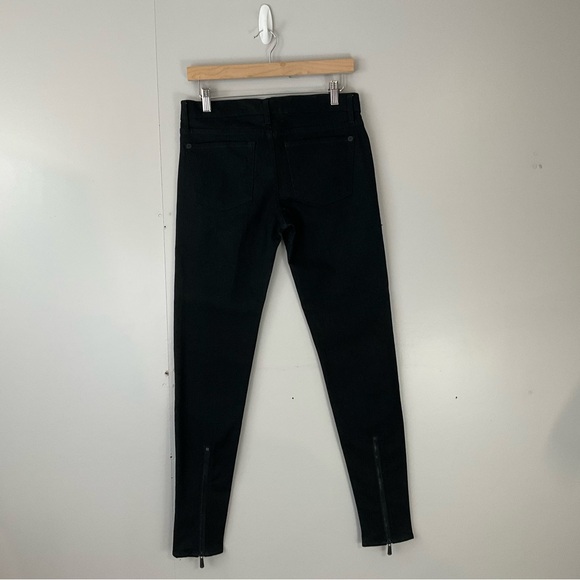 New! Rock & Republic Stretch Black Denim Jeans Skinny Ankle Rear Zipper 31 27 - Picture 5 of 11